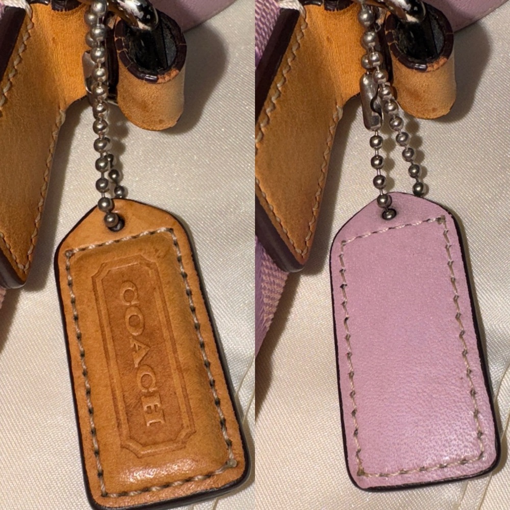 Coach Pink and Tan Crossbody Bag - Picture 5 of 16